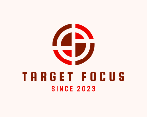 Round Geometric Target logo design