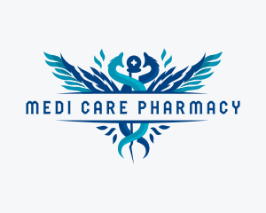 Medical Caduceus Pharmacy logo design