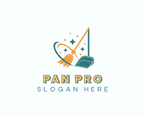 Housekeeping Broom Cleaning logo design