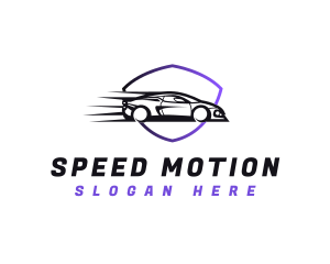 Speed Car Shield logo design