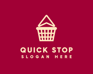 Online Shop Basket logo design