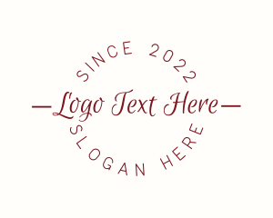 Minimalist Chic Cursive logo