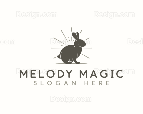 Bunny Rabbit Silhouette Logo