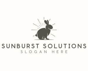 Bunny Rabbit Silhouette logo design