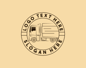 Truck Cargo Logistics Logo