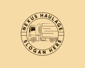 Truck Cargo Logistics logo design