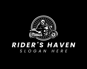 Motorcycle Touring Rider logo design