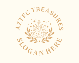 Luxury Crystal Wreath logo design