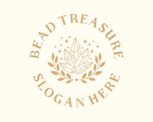 Luxury Crystal Wreath logo design