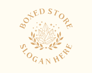 Luxury Crystal Wreath logo design