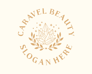 Luxury Crystal Wreath logo design