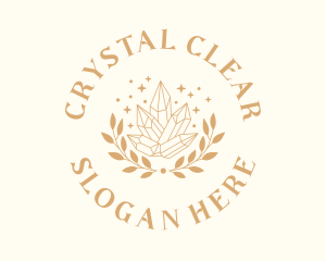Luxury Crystal Wreath logo