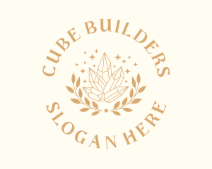 Luxury Crystal Wreath logo design