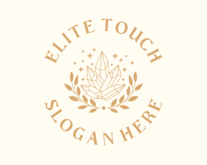 Luxury Crystal Wreath logo design