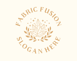 Luxury Crystal Wreath logo design