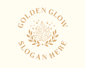 Luxury Crystal Wreath logo design