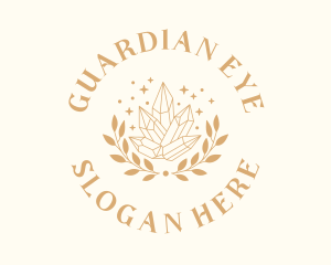 Luxury Crystal Wreath logo design