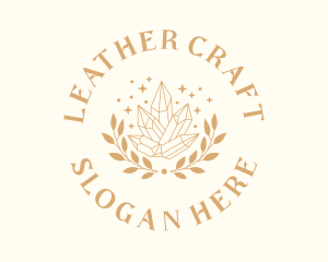 Luxury Crystal Wreath logo design