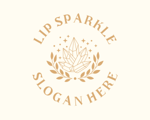 Luxury Crystal Wreath logo design