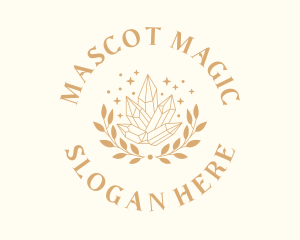 Luxury Crystal Wreath logo design