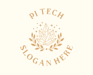 Luxury Crystal Wreath logo design