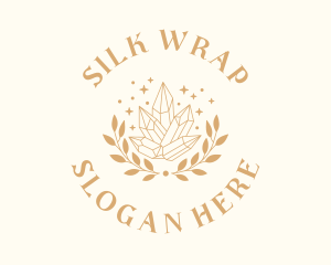 Luxury Crystal Wreath logo design