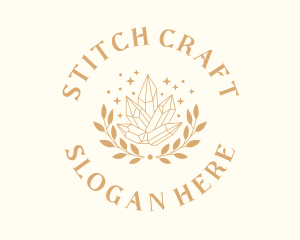 Luxury Crystal Wreath logo design