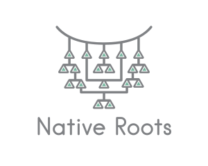 Native Necklace Jewelry logo design