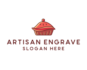 Cherry Pie Dessert logo design