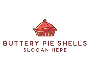 Cherry Pie Dessert logo design