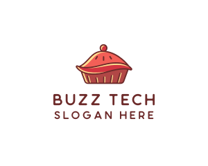 Cherry Pie Dessert logo design