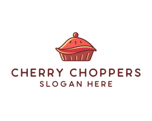 Cherry Pie Dessert logo design