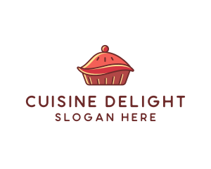 Cherry Pie Dessert logo design