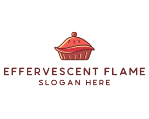 Cherry Pie Dessert logo design