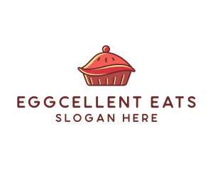 Cherry Pie Dessert logo design