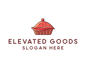 Cherry Pie Dessert logo design