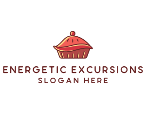 Cherry Pie Dessert logo design