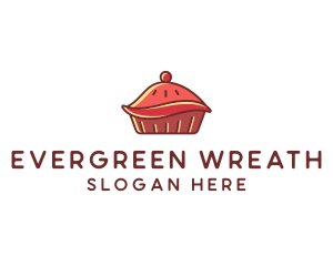 Cherry Pie Dessert logo design