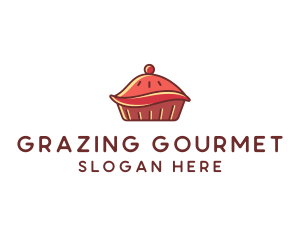 Cherry Pie Dessert logo design