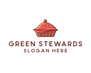 Cherry Pie Dessert logo design