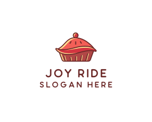 Cherry Pie Dessert logo design