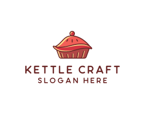 Cherry Pie Dessert logo design