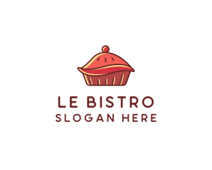 Cherry Pie Dessert logo design