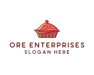 Cherry Pie Dessert logo design