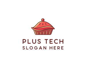 Cherry Pie Dessert logo design