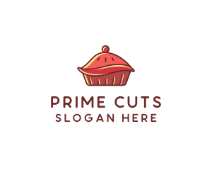 Cherry Pie Dessert logo design