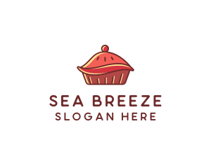 Cherry Pie Dessert logo design