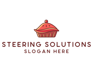 Cherry Pie Dessert logo design