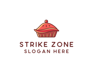 Cherry Pie Dessert logo design