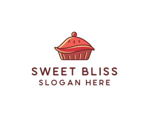 Cherry Pie Dessert logo design